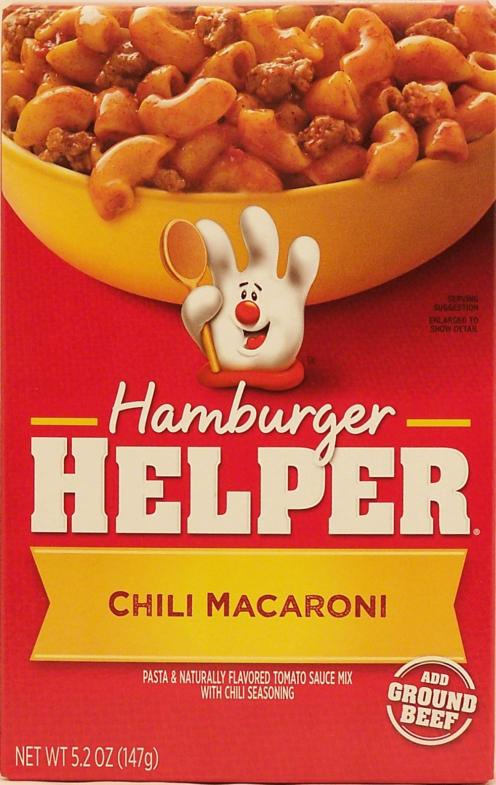 Betty Crocker Hamburger Helper chili macaroni: pasta & naturally flavored tomato sauce mix with chili seasoning Full-Size Picture